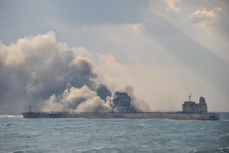 UPDATES: The burning Sanchi Drifts into Japanese exclusive economic zone
